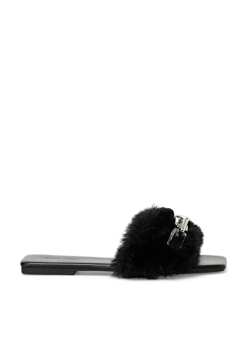 AMORA 2PR Siyah Kadın Düz Terlik - Görsel 2