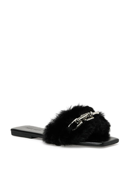 AMORA 2PR Siyah Kadın Düz Terlik - Görsel 3