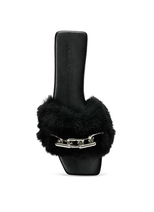 AMORA 2PR Siyah Kadın Düz Terlik - Görsel 7