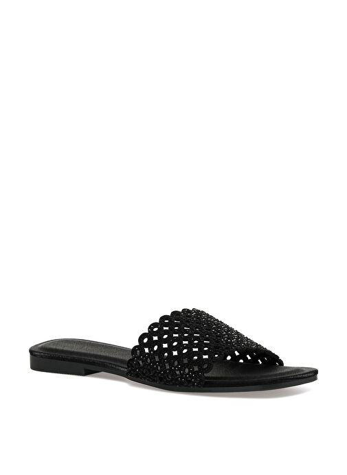 ASTIN 2PR Siyah Kadın Düz Terlik - Görsel 3