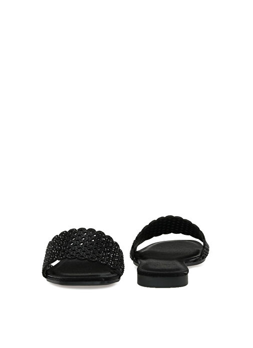 ASTIN 2PR Siyah Kadın Düz Terlik - Görsel 6