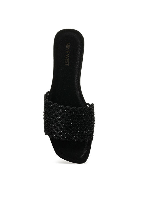 ASTIN 2PR Siyah Kadın Düz Terlik - Görsel 7