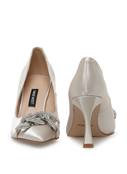 BINE2 2PR Bej Kadın Topuklu Ayakkabı - Görsel 6