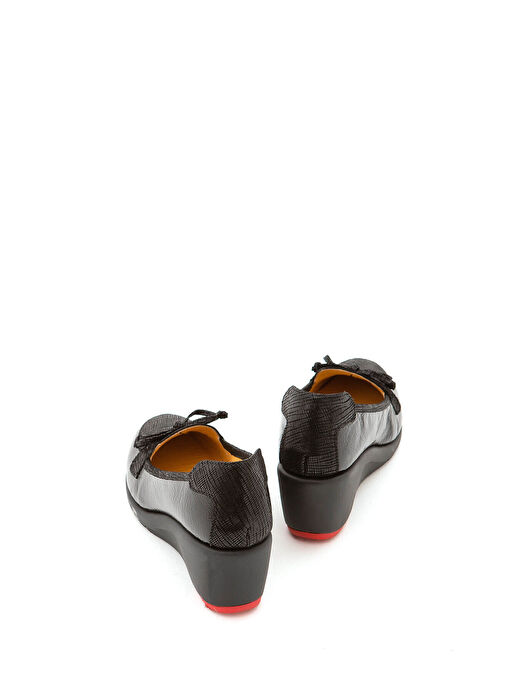 Relax Anatomic Kadın Hakiki Deri Siyah Comfort Ayakkabı - Görsel 3