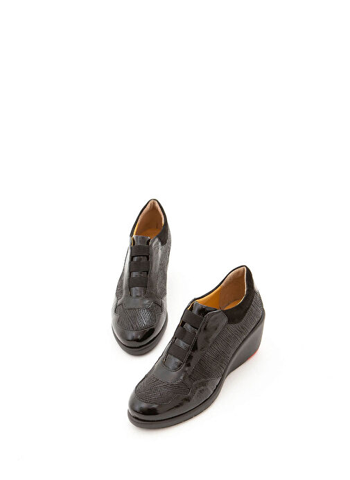 Relax Anatomic Kadın Hakiki Deri Siyah Comfort Ayakkabı - Görsel 3