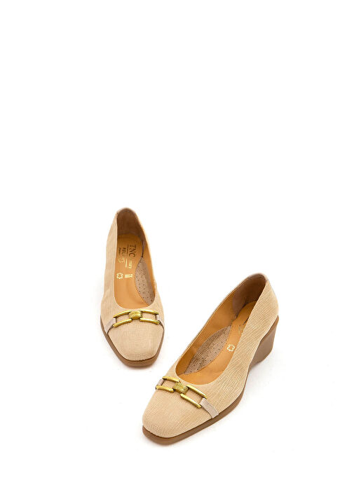 Relax Anatomic Kadın Hakiki Deri Bej Comfort Ayakkabı - Görsel 2