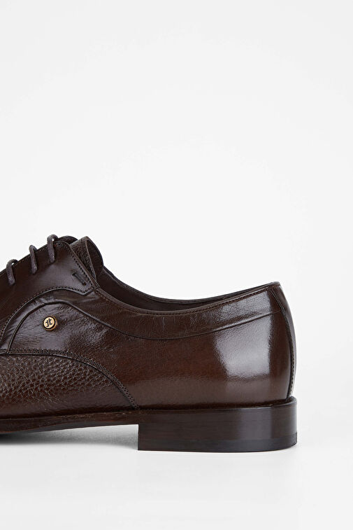 Tamer Tanca Erkek Hakiki Deri Kahverengi Klasik Ayakkabı - Görsel 5