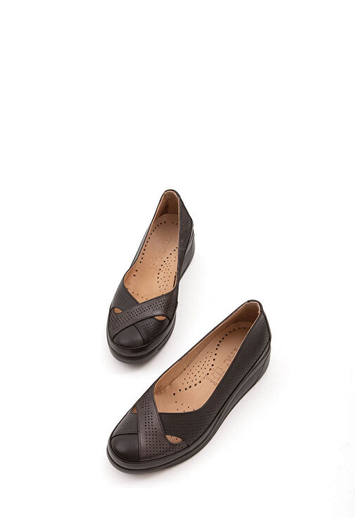 Tamer Tanca Taş-Gümüş Kadın Deri Günlük Ayakkabı 824 1051 BYN AYK Y22 - Görsel 3