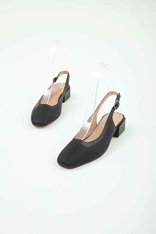 Tamer Tanca Kadın Hakiki Deri Siyah Klasik Ayakkabı - Görsel 7