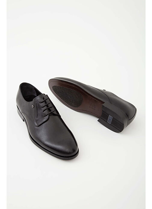 Tamer Tanca Erkek Hakiki Deri Siyah Klasik Ayakkabı - Görsel 5
