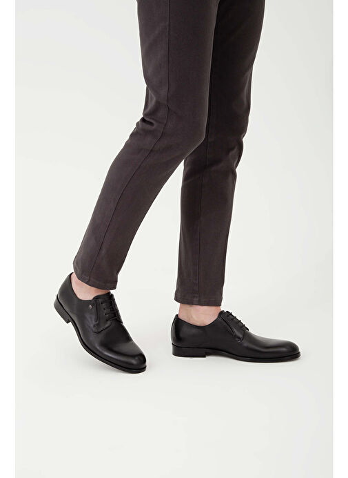 Tamer Tanca Erkek Hakiki Deri Siyah Klasik Ayakkabı - Görsel 6