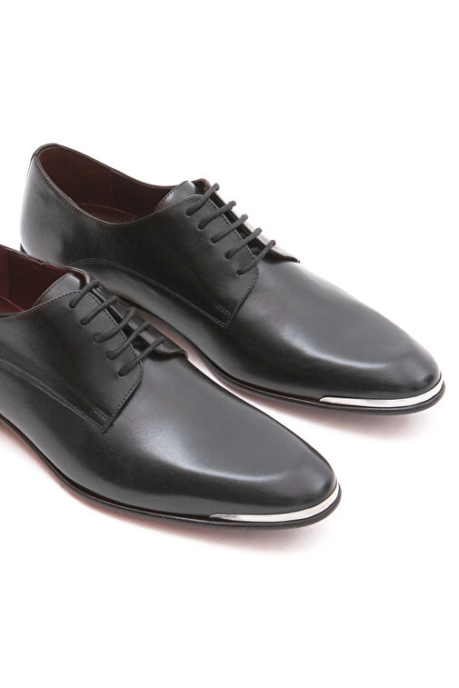 Tamer Tanca Erkek Hakiki Deri Siyah Analin Klasik Ayakkabı - Görsel 7