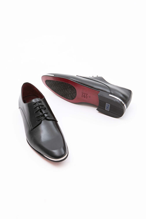 Tamer Tanca Erkek Hakiki Deri Siyah Analin Klasik Ayakkabı - Görsel 8