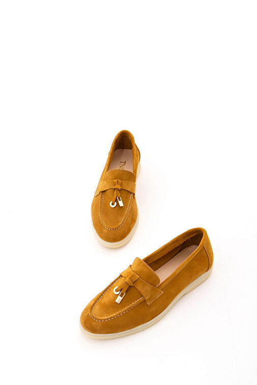 Tamer Tanca Siyah Kadın Süet Loafer 902 2015 BN AYK Y22 - Görsel 2