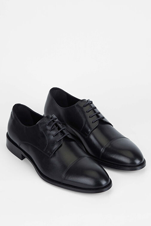 Tamer Tanca Erkek Hakiki Deri Siyah Analin Klasik Ayakkabı - Görsel 3