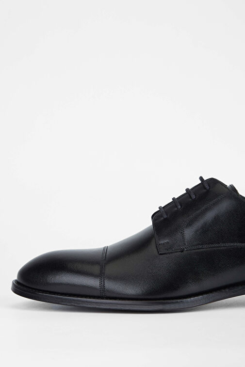 Tamer Tanca Erkek Hakiki Deri Siyah Analin Klasik Ayakkabı - Görsel 4