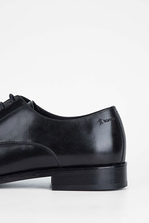 Tamer Tanca Erkek Hakiki Deri Siyah Analin Klasik Ayakkabı - Görsel 5