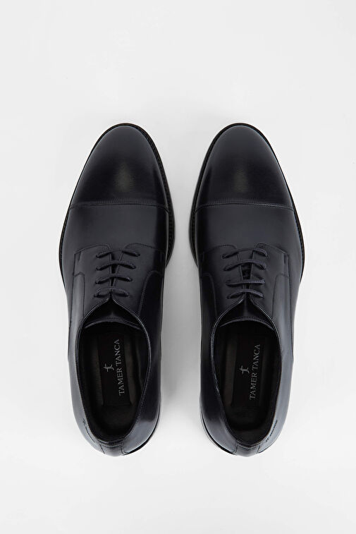 Tamer Tanca Erkek Hakiki Deri Siyah Analin Klasik Ayakkabı - Görsel 6