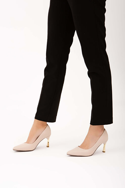 Tamer Tanca Bej Kadın Stiletto 911 225 BN AYK Y22 - Görsel 3