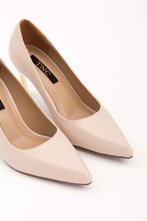 Tamer Tanca Bej Kadın Stiletto 911 225 BN AYK Y22 - Görsel 8