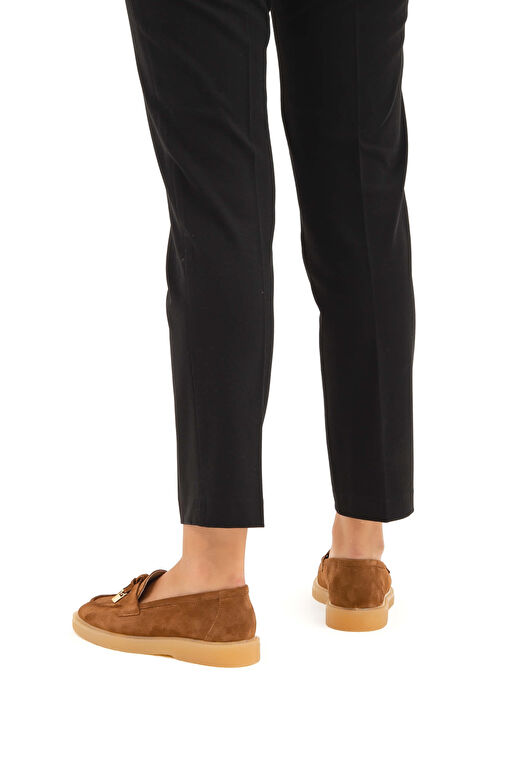 Tamer Tanca Siyah Kadın Süet Loafer 902 8113 BN AYK SK22/23 - Görsel 3