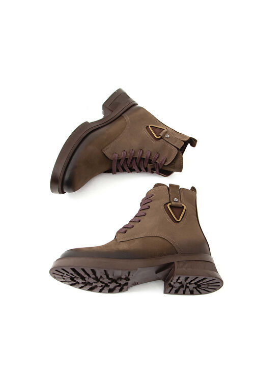 Tamer Tanca Kadın Hakiki Deri Yeşil Casual Bot - Görsel 9