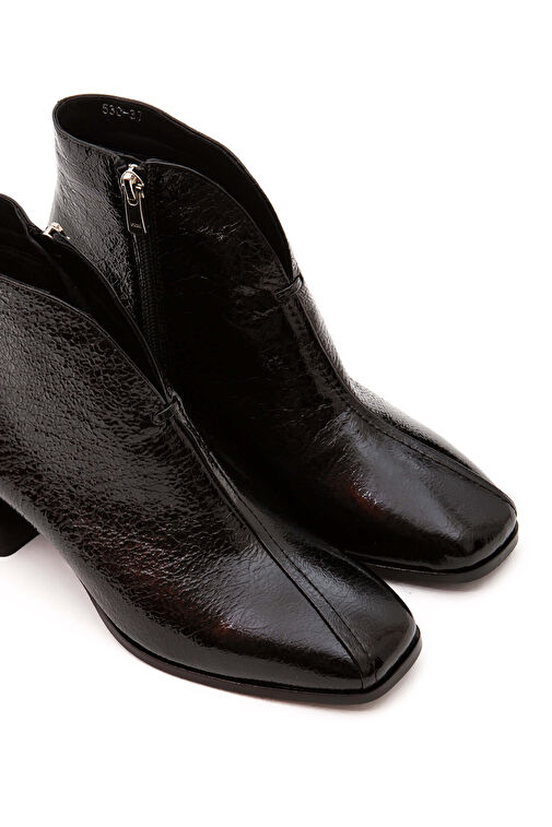 Tamer Tanca Kadın Hakiki Deri Siyah Casual Bot - Görsel 9