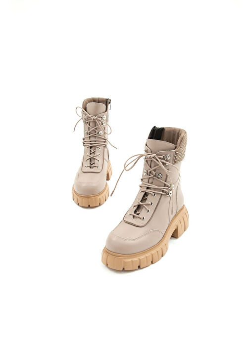 Tamer Tanca Kadın Hakiki Deri Vizon Casual Bot - Görsel 7