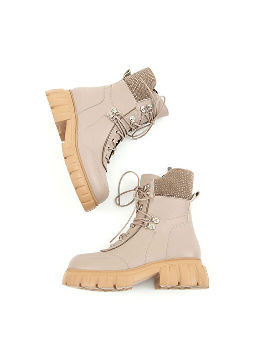 Tamer Tanca Kadın Hakiki Deri Vizon Casual Bot - Görsel 8