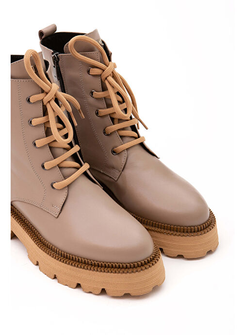 Tamer Tanca Kadın Hakiki Deri Vizon POSTAL Bot - Görsel 5