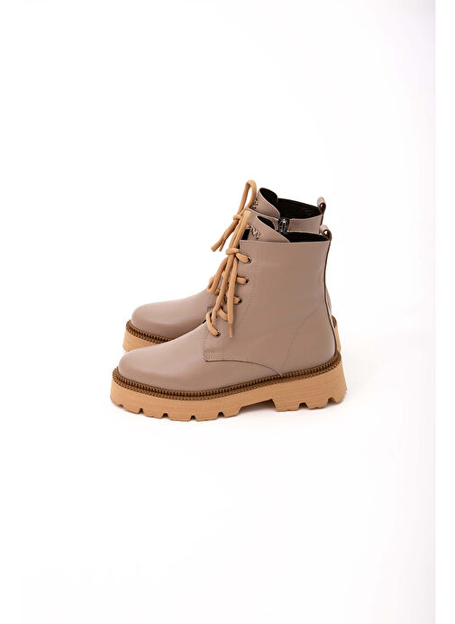 Tamer Tanca Kadın Hakiki Deri Vizon POSTAL Bot - Görsel 7