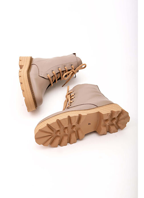 Tamer Tanca Kadın Hakiki Deri Vizon POSTAL Bot - Görsel 8