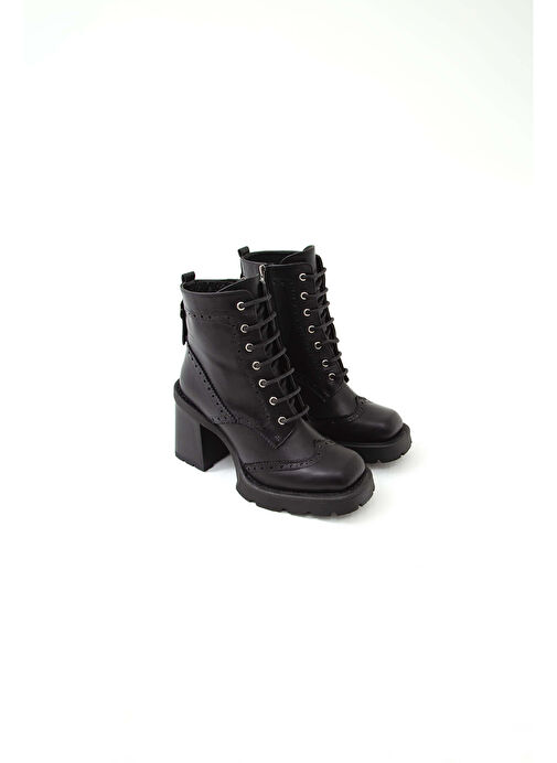 Tamer Tanca Tamer Tanca Kadın Hakiki Deri Siyah Casual Bot | Boyner Siyah - 2. görsel