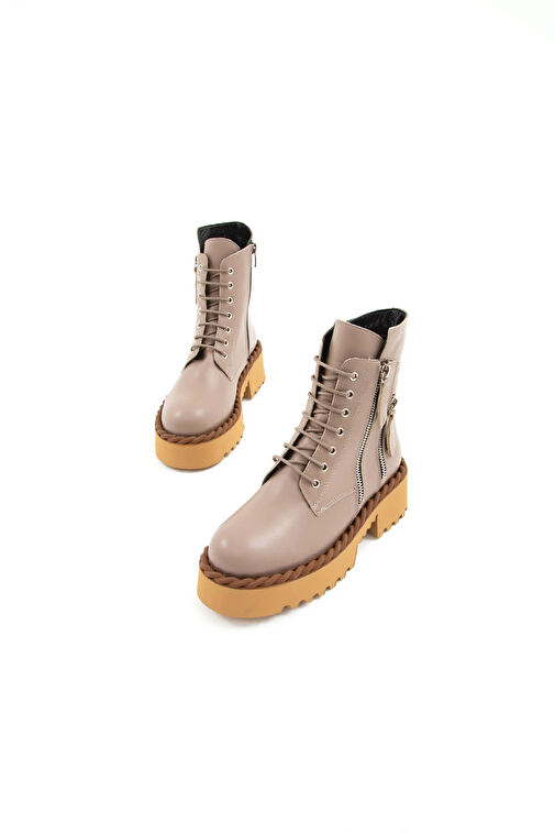 Tamer Tanca Kadın Hakiki Deri Vizon POSTAL Bot - Görsel 7