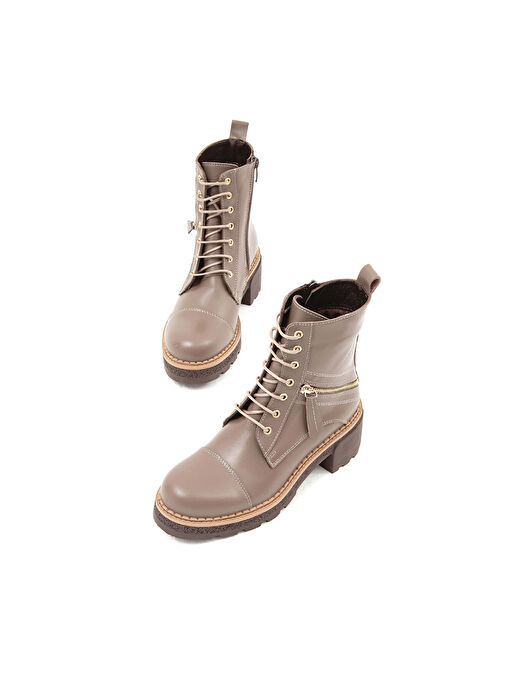 Tamer Tanca Kadın Hakiki Deri VIZON DR POSTAL Bot - Görsel 7