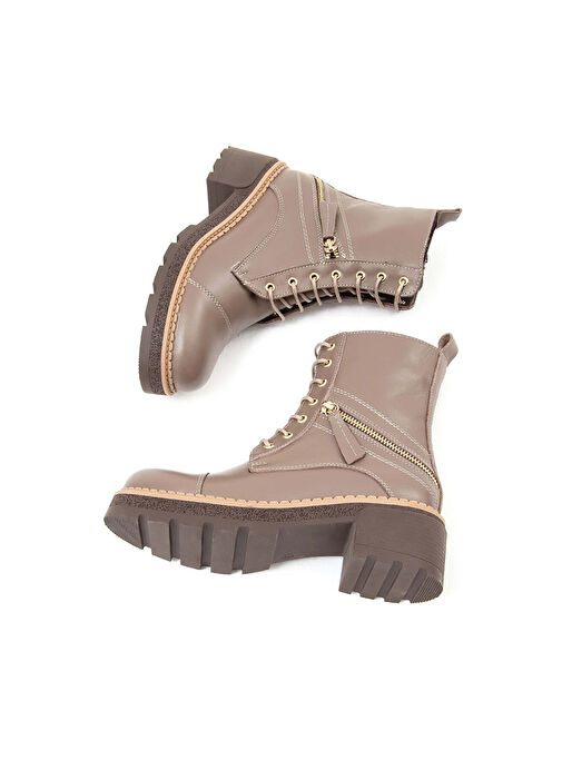 Tamer Tanca Kadın Hakiki Deri VIZON DR POSTAL Bot - Görsel 8