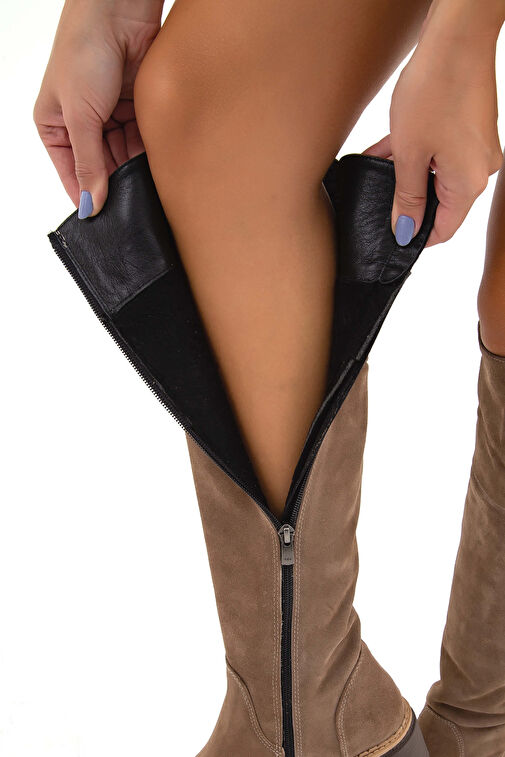 Tamer Tanca Tamer Tanca Kadın Hakiki Deri Kahverengi Casual Çizme Bot | Boyner Kahverengi - 7. görsel