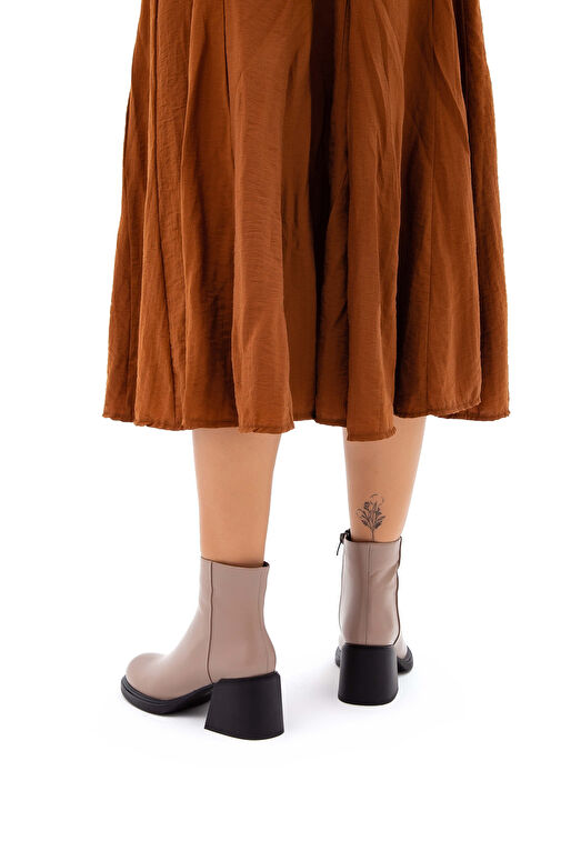 Tamer Tanca Kadın Hakiki Deri Vizon Casual Bot - Görsel 4