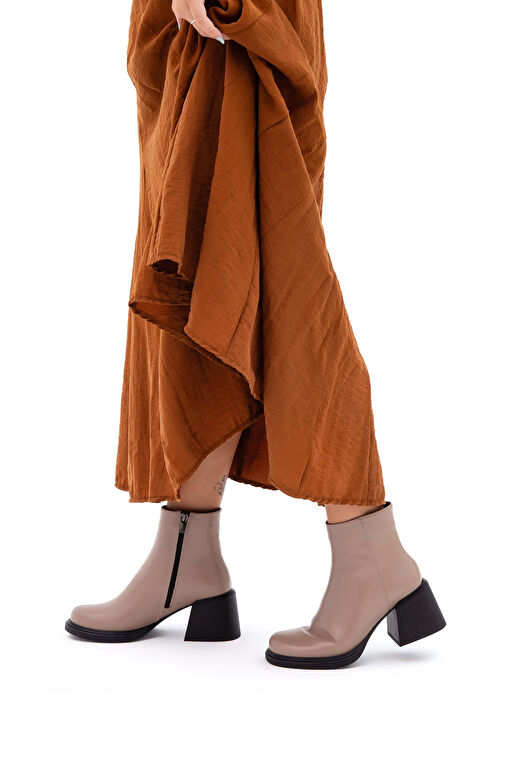 Tamer Tanca Kadın Hakiki Deri Vizon Casual Bot - Görsel 5