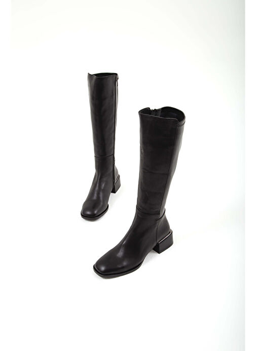 Tamer Tanca Kadın Hakiki Deri Siyah Casual Çizme - Görsel 3