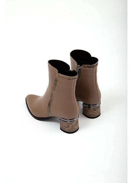 Tamer Tanca Kadın Hakiki Deri Vizon Klasik Bot - Görsel 8