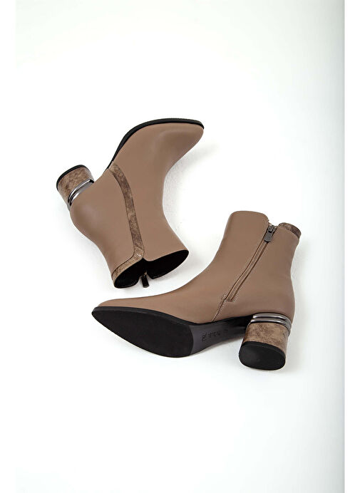 Tamer Tanca Kadın Hakiki Deri Vizon Klasik Bot - Görsel 9