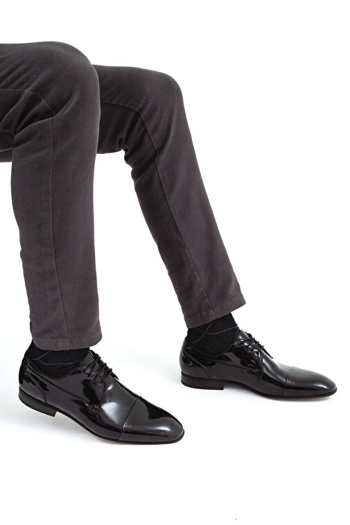 Tamer Tanca Siyah Erkek Rugan Klasik Ayakkabı 756 11950 ERK AYK SK22/23 - Görsel 4