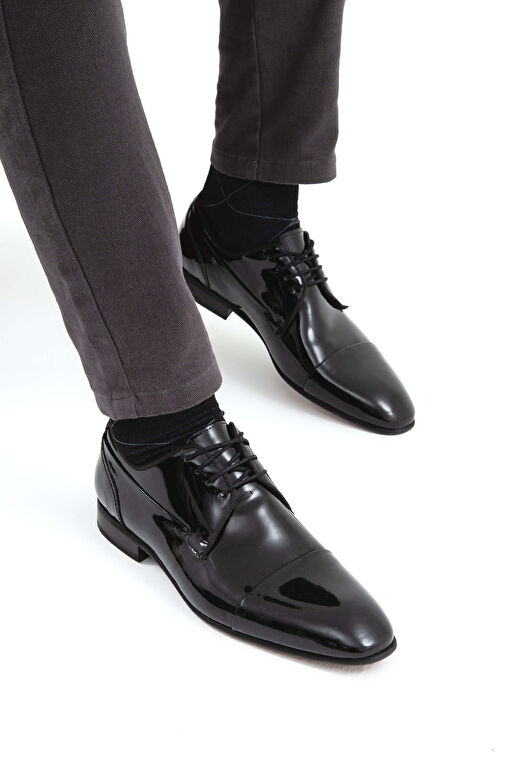 Tamer Tanca Siyah Erkek Rugan Klasik Ayakkabı 756 11950 ERK AYK SK22/23 - Görsel 5