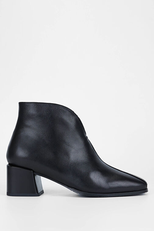 Tamer Tanca Kadın Hakiki Deri Siyah Deri Casual Bot - Görsel 2