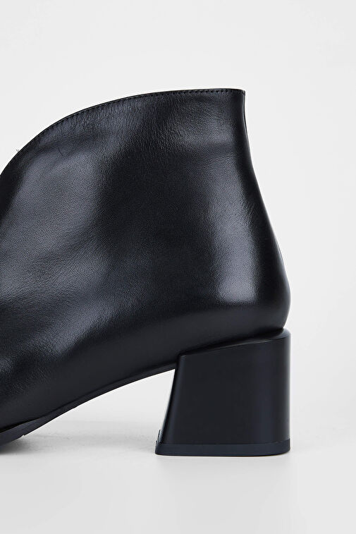 Tamer Tanca Kadın Hakiki Deri Siyah Deri Casual Bot - Görsel 6