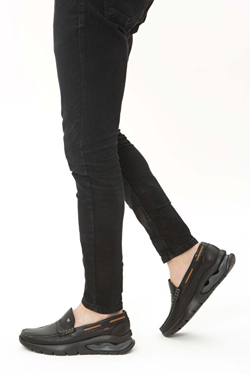 CALLAGHAN Erkek Hakiki Deri Siyah Casual Ayakkabı - Görsel 2