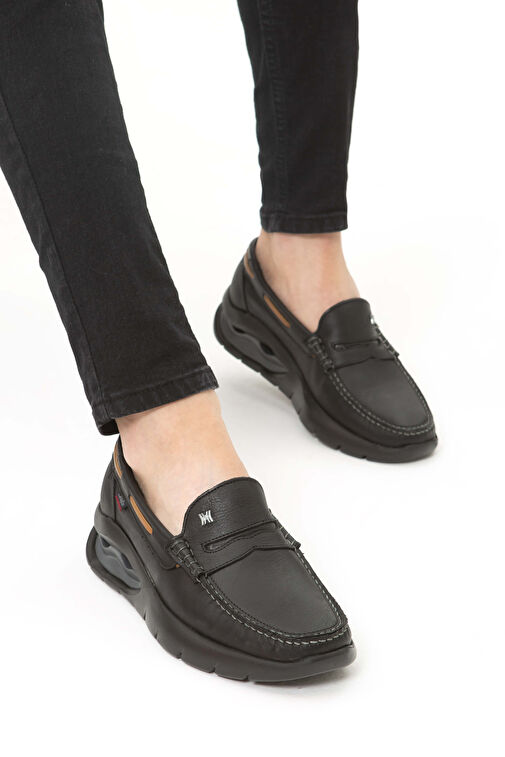 CALLAGHAN Erkek Hakiki Deri Siyah Casual Ayakkabı - Görsel 5