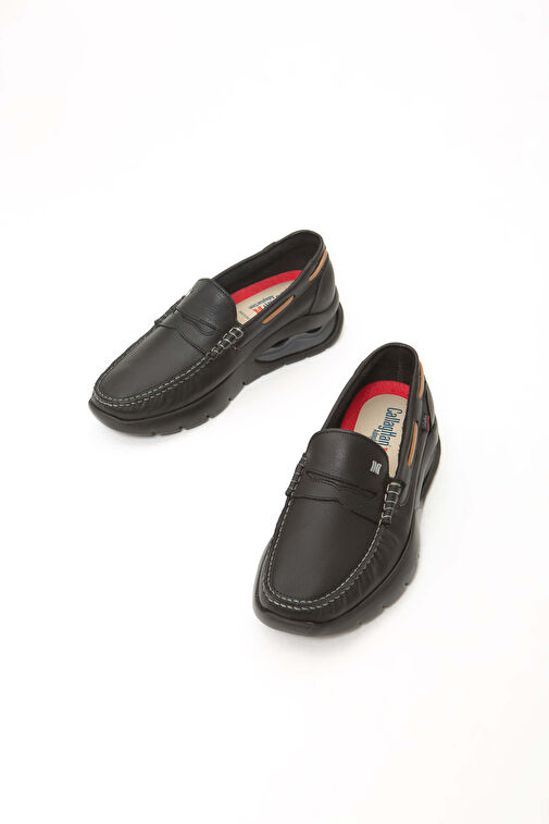 CALLAGHAN Erkek Hakiki Deri Siyah Casual Ayakkabı - Görsel 6