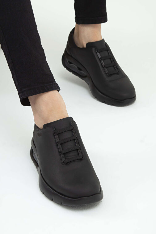 CALLAGHAN Erkek Hakiki Deri Siyah Sneakers & Spor Ayakkabı - Görsel 4